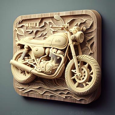 3D модель Yamaha SR400 (STL)